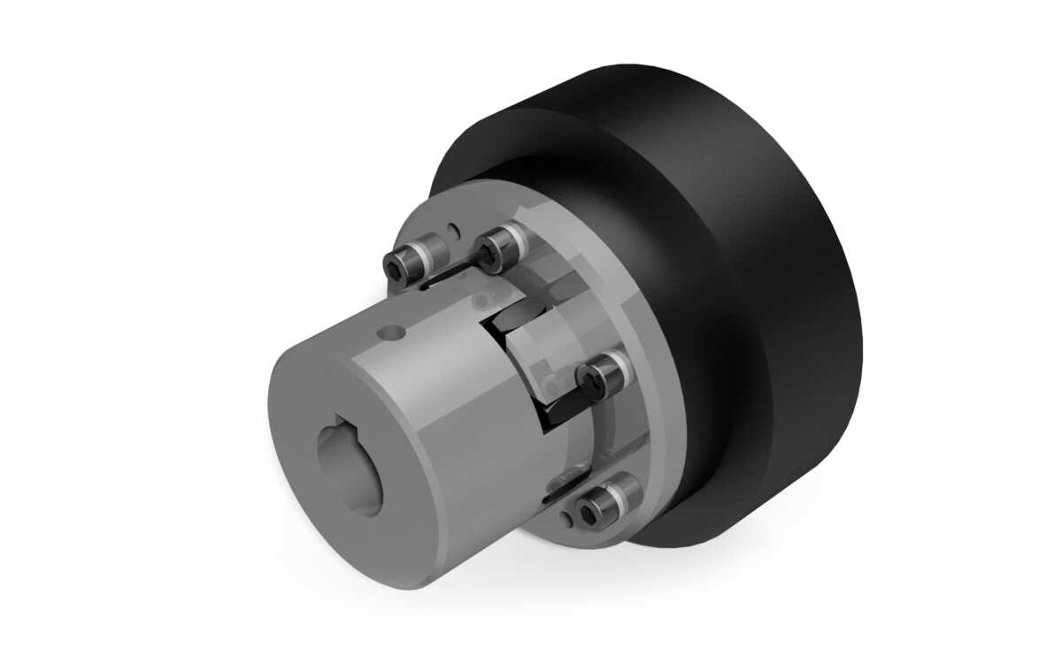 Centrifugal clutches with elastic coupling